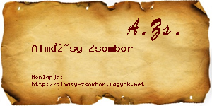 Almásy Zsombor névjegykártya